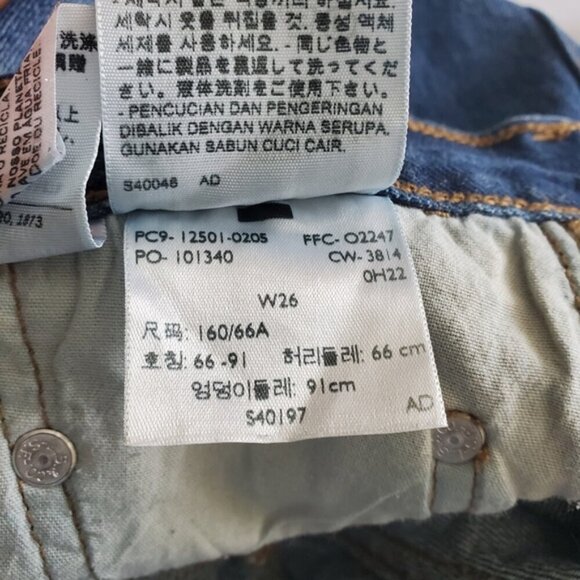 Levi's 515 Straight Leg Slim Fit Button Up Jean Size 26 - Picture 10 of 11